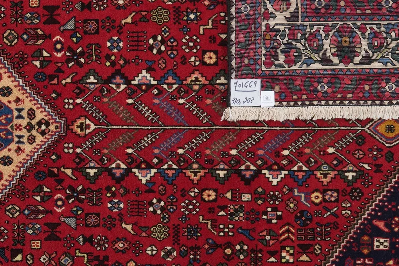 Abadeh · Handgeknüpft – Rot, 310x203 cm