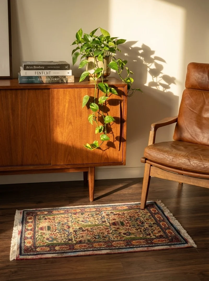 Tabriz Antique · Handgeknüpft – Beige, 84x50 cm