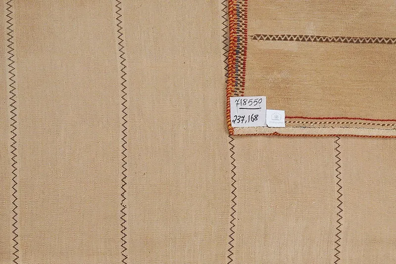 Kelim Afshar · Handgewebt – Beige, 237x168 cm
