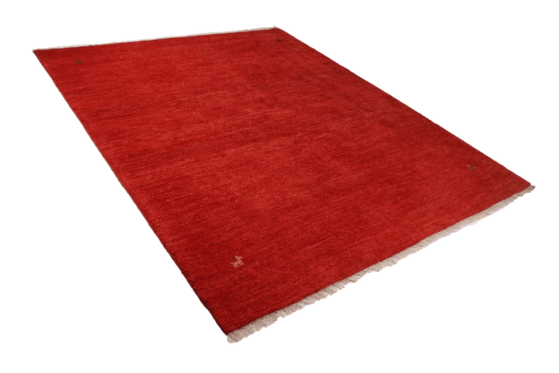 Gabbeh · Handgeknüpft – Rot, 245x200 cm