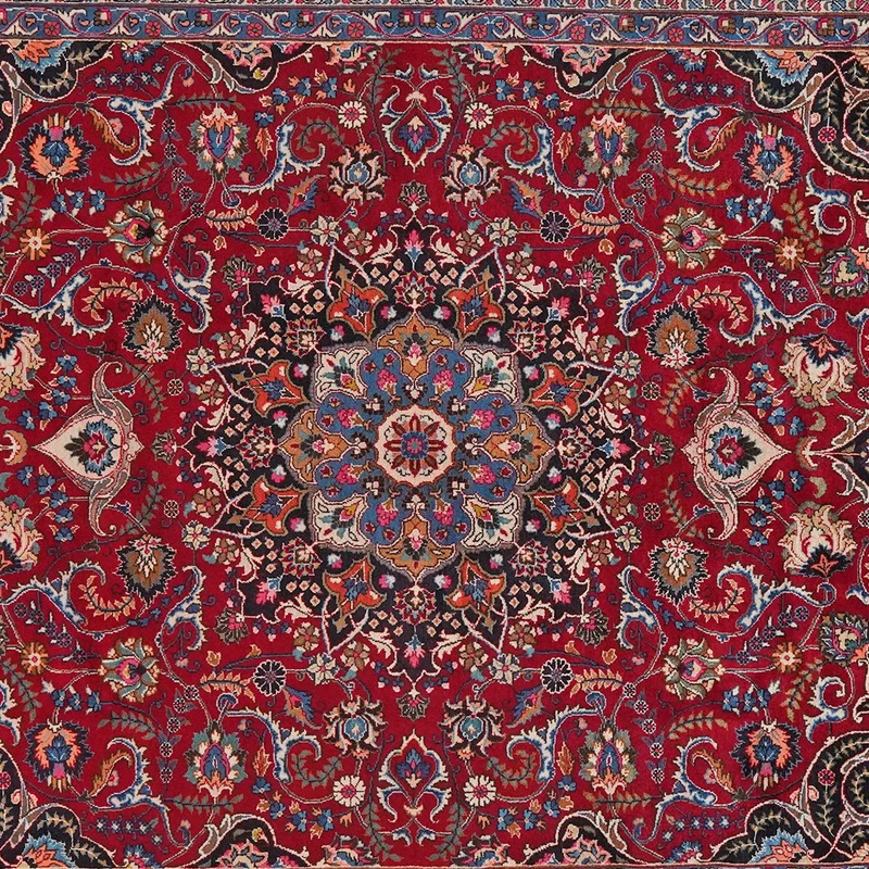 Mashad · Handgeknüpft – Rot, 338x246 cm