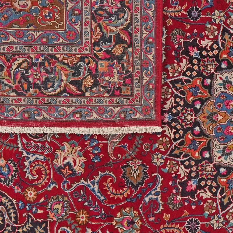 Mashad · Handgeknüpft – Rot, 338x246 cm