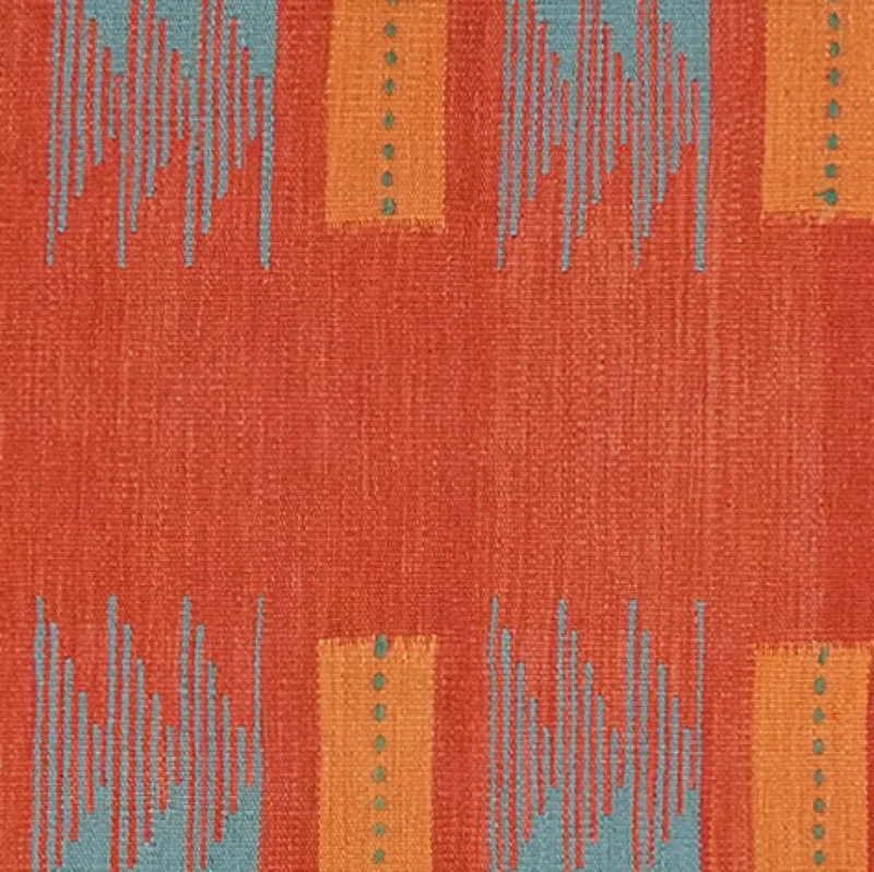 Kelim Gashgai · Handgewebt – Orange, 188x68 cm
