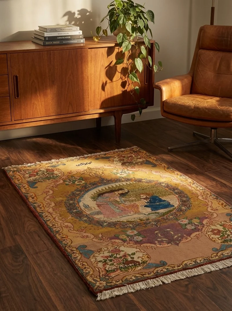 Tabriz Antique · Handgeknüpft – Beige, 120x82 cm