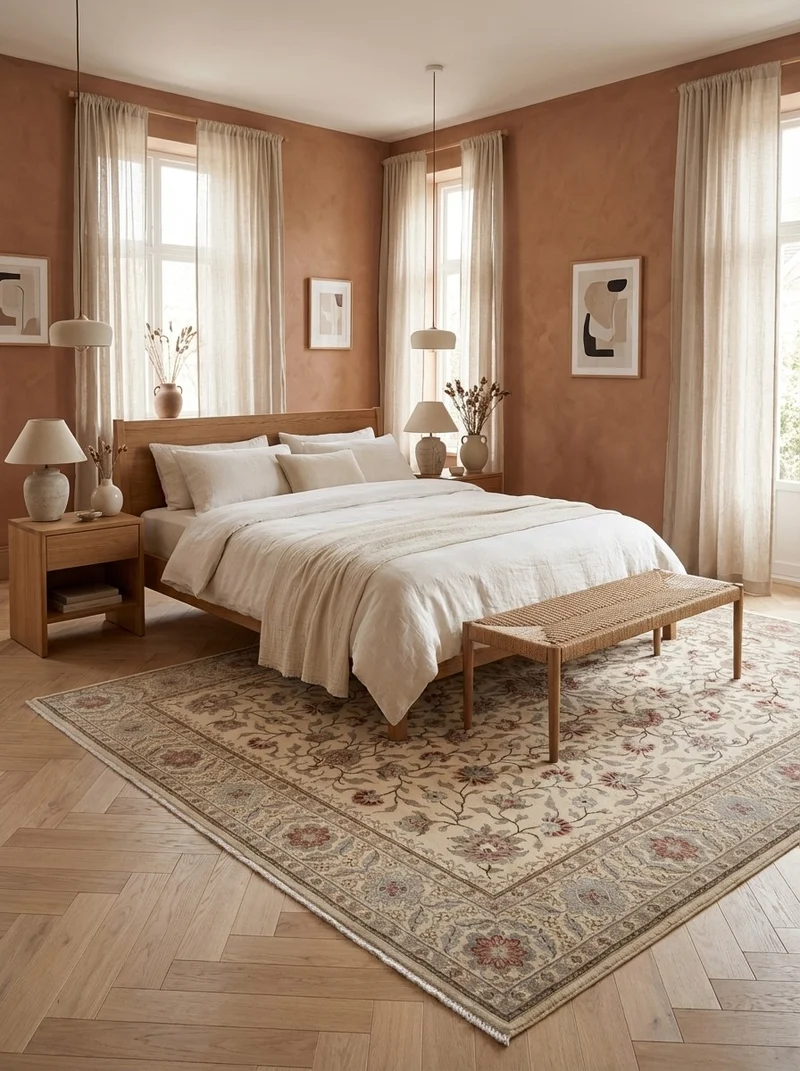 Sarough · Handgeknüpft – Beige, 303x243 cm