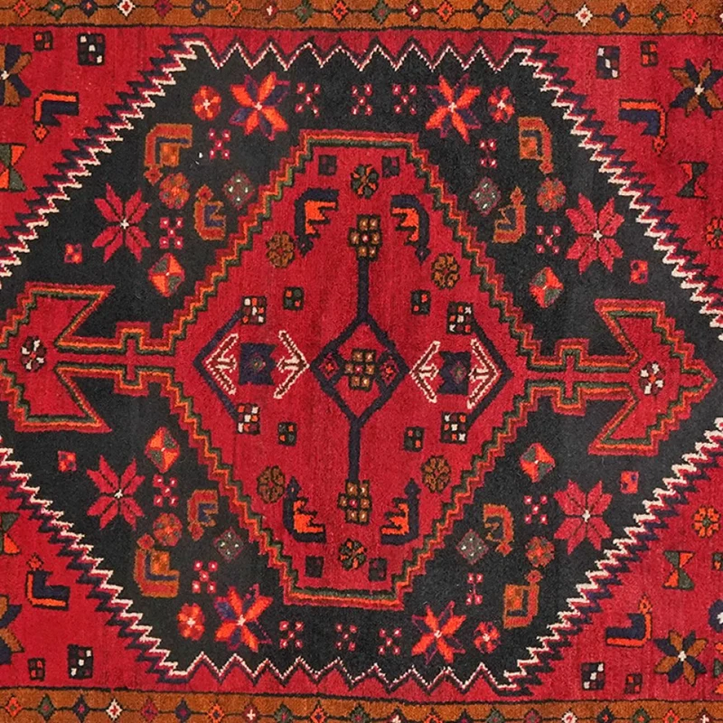 Khamseh · Handgeknüpft – Blau, 238x141 cm