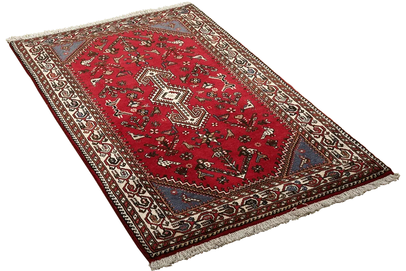 Nasrabad · Handgeknüpft – Rot, 131x81 cm