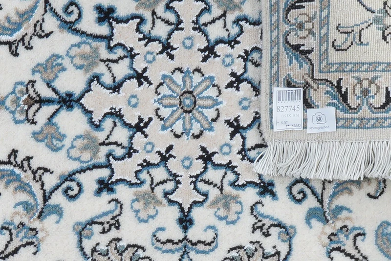 Nain 12La · Handgeknüpft – Beige, 93x61 cm