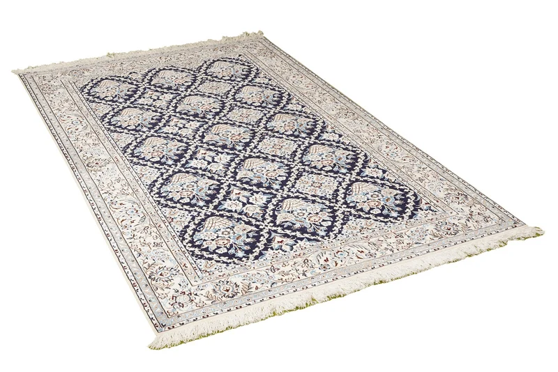 Nain 6La · Handgeknüpft – Blau, 197x127 cm