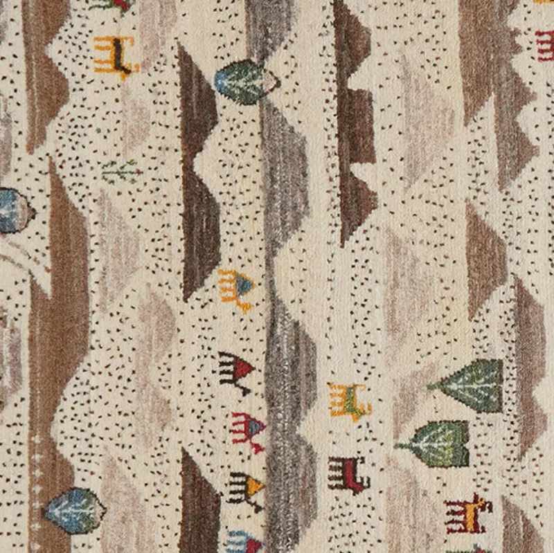 Rizbaf · Handgeknüpft – Beige, 131x90 cm