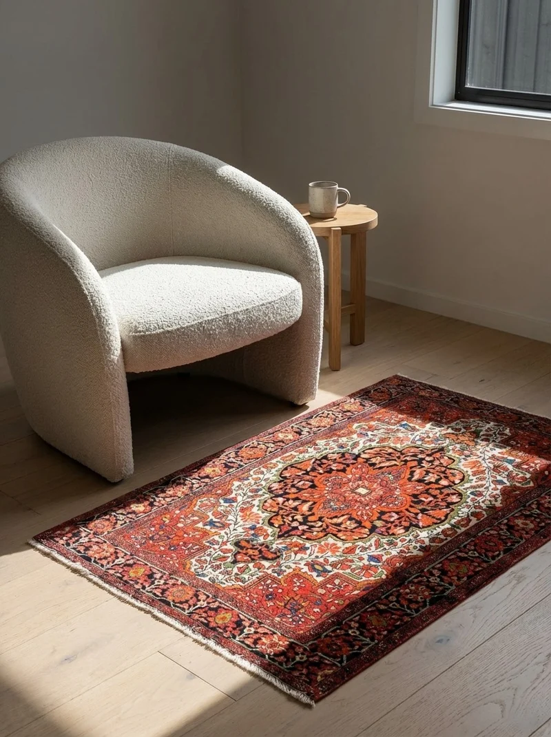 Farahan · Handgeknüpft – Beige, 152x104 cm
