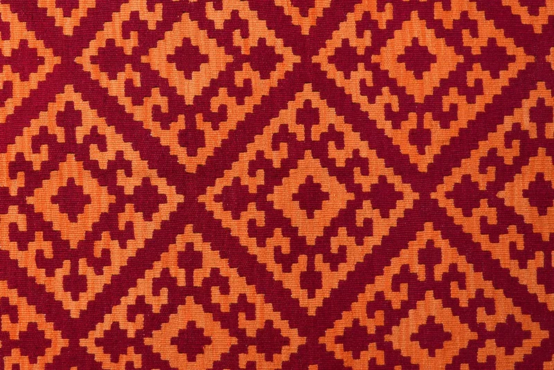 Kelim Gashgai · Handgewebt – Rot, 248x183 cm