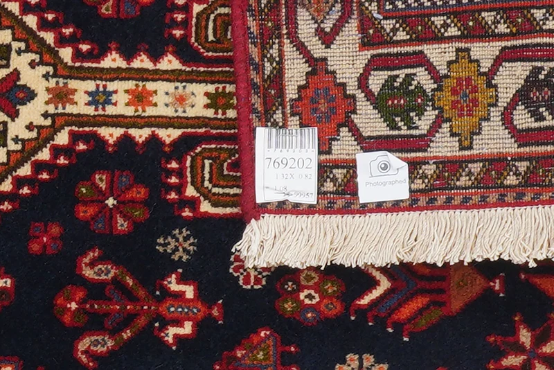 Nasrabad · Handgeknüpft – Blau, 132x82 cm