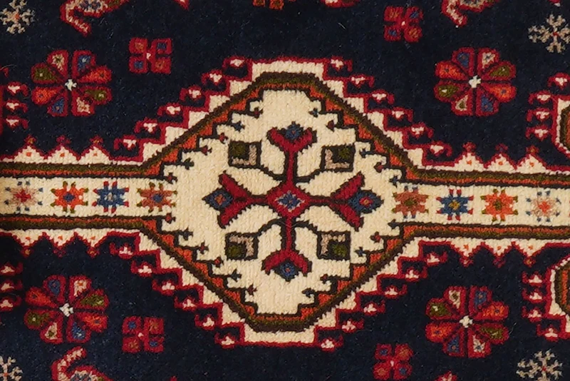 Nasrabad · Handgeknüpft – Blau, 132x82 cm