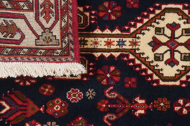 Nasrabad · Handgeknüpft – Blau, 132x82 cm