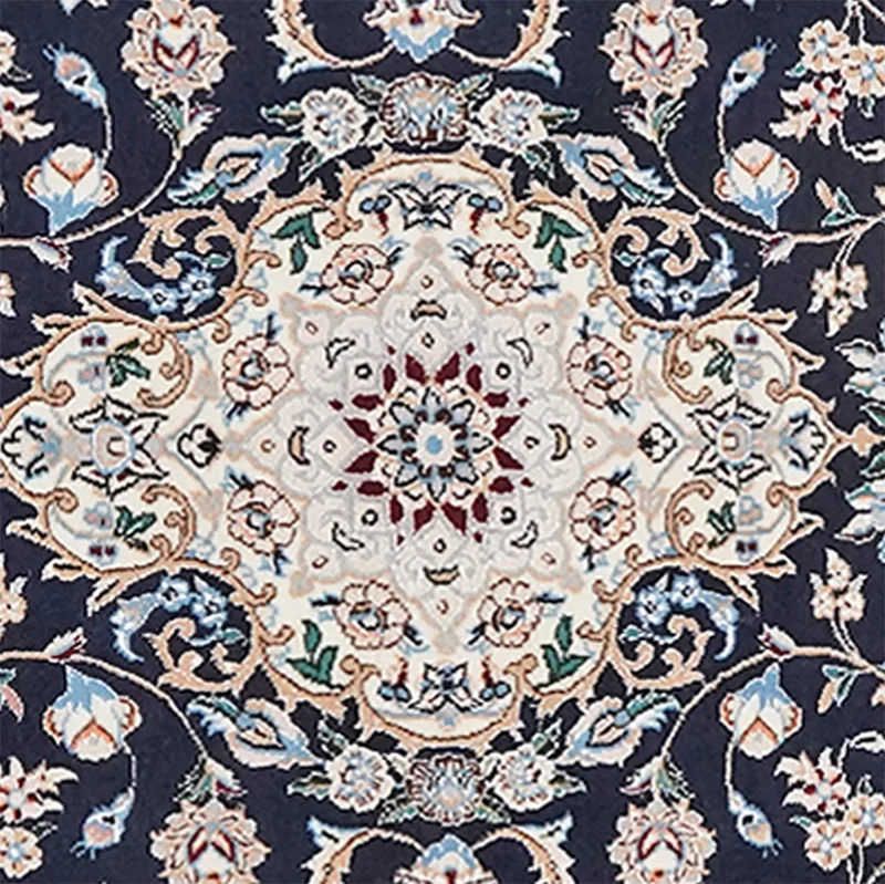 Nain 6La · Handgeknüpft – Blau, 125x81 cm