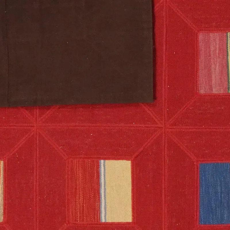Kelim Tekkeh · Handgewebt – Rot, 258x180 cm