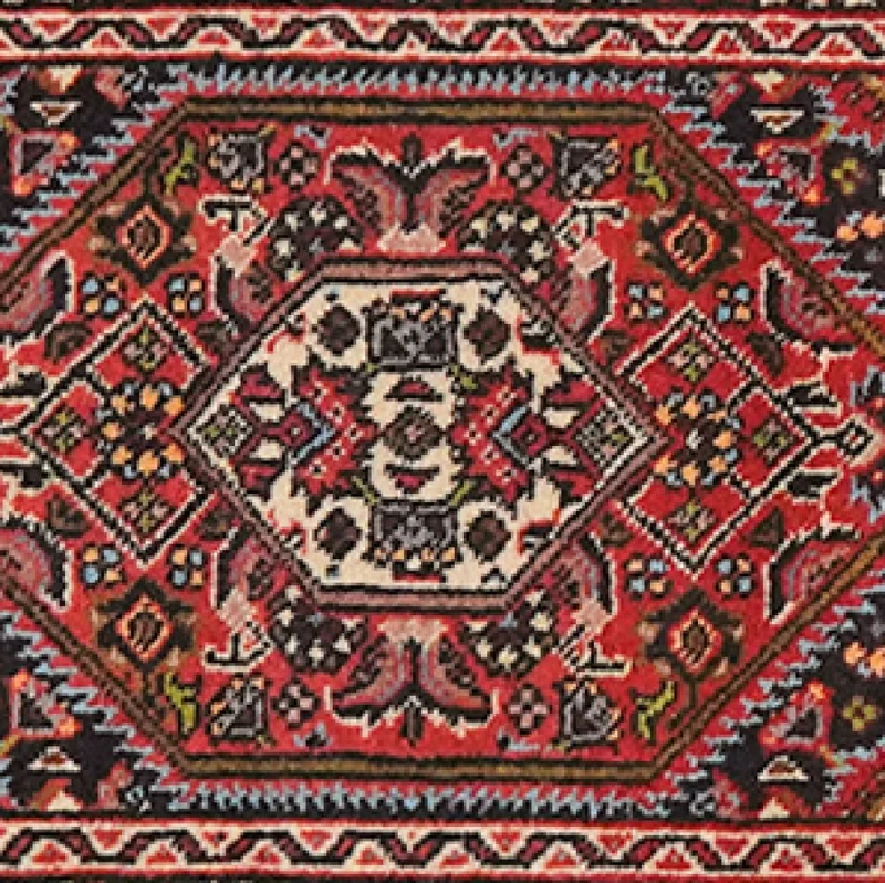 Bidjar Zandjan · Handgeknüpft – Blau, 62x41 cm