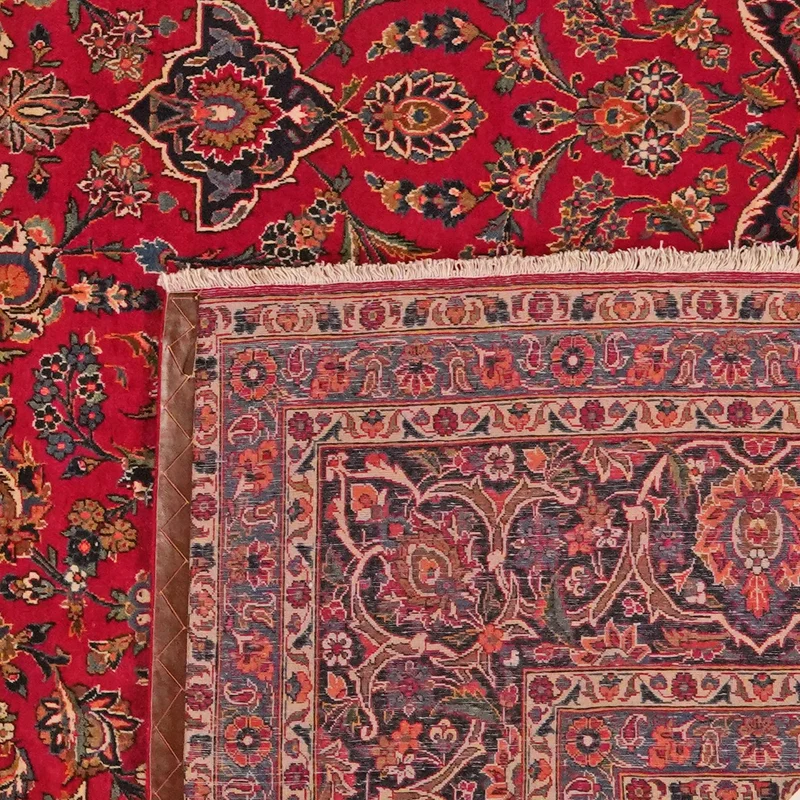 Kashan · Handgeknüpft – Rot, 442x289 cm