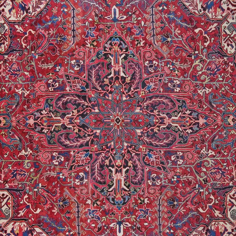 Heriz · Handgeknüpft – Rot, 390x298 cm