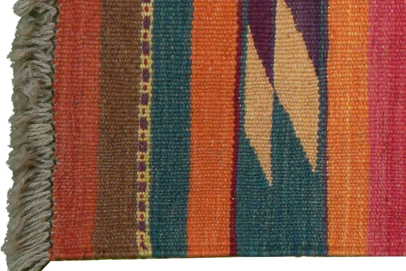 Kelim Gashgai · Handgewebt – Bunt, 193x61 cm