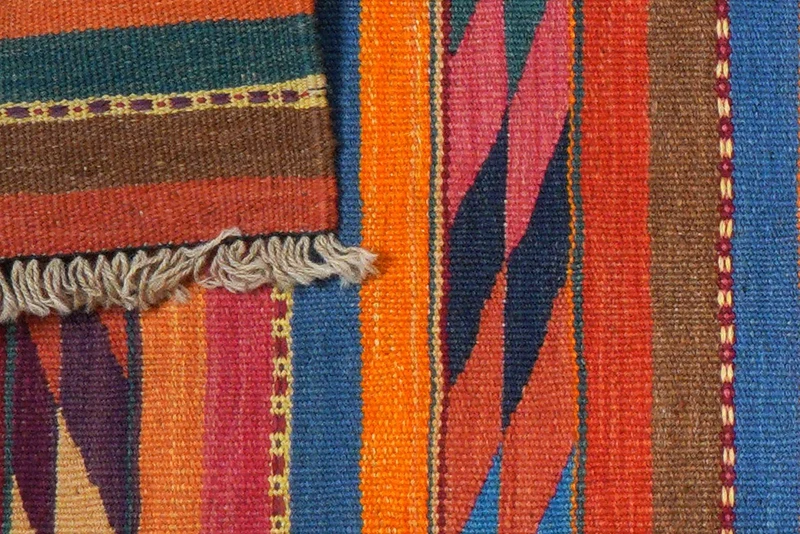 Kelim Gashgai · Handgewebt – Bunt, 193x61 cm