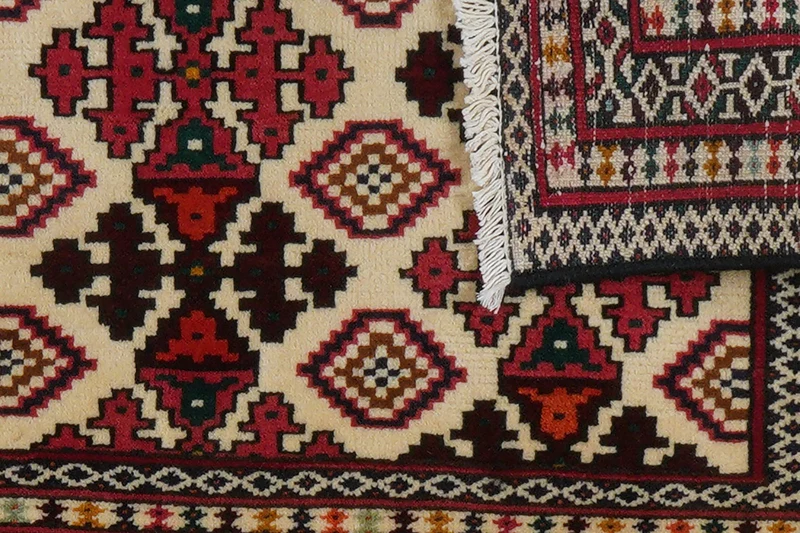 Belutch · Handgeknüpft – Beige, 57x106 cm