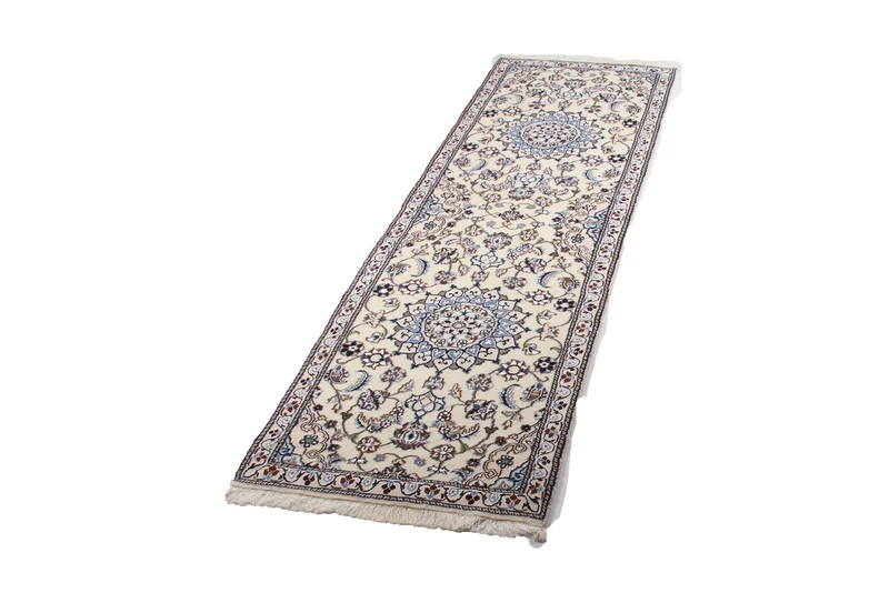 Nain 9La · Handgeknüpft – Beige, 199x60 cm