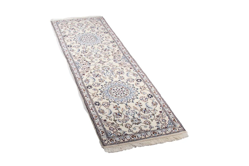 Nain 9La · Handgeknüpft – Beige, 199x60 cm