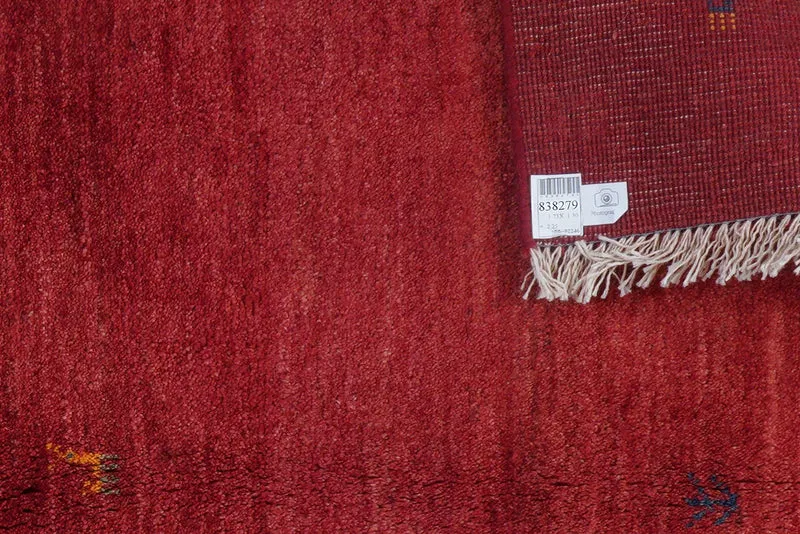 Gabbeh · Handgeknüpft – Rot, 173x130 cm