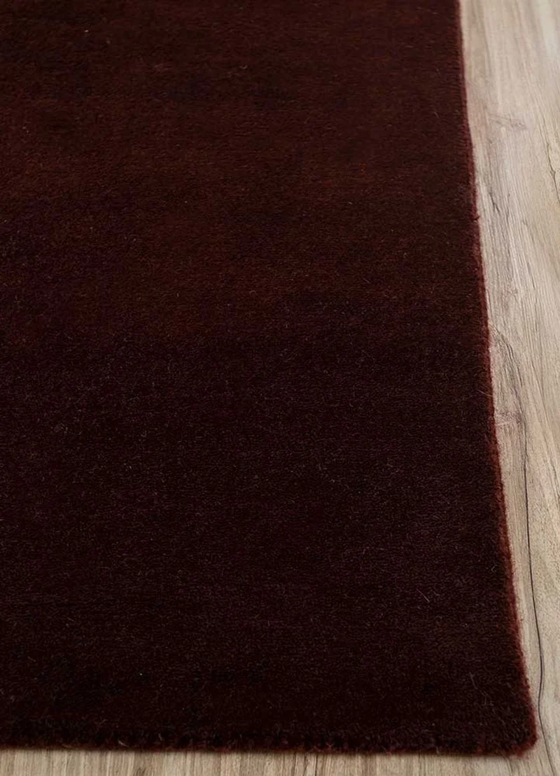 Wollteppich - 240 x 300 cm - weinrot