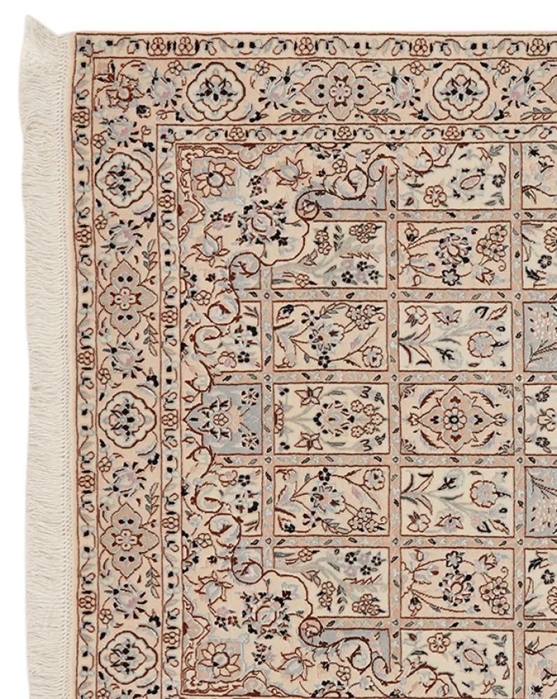 Nain 6La · Handgeknüpft – Beige, 160x98 cm