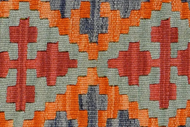 Kelim Gashgai · Handgewebt – Blau, 64x44 cm