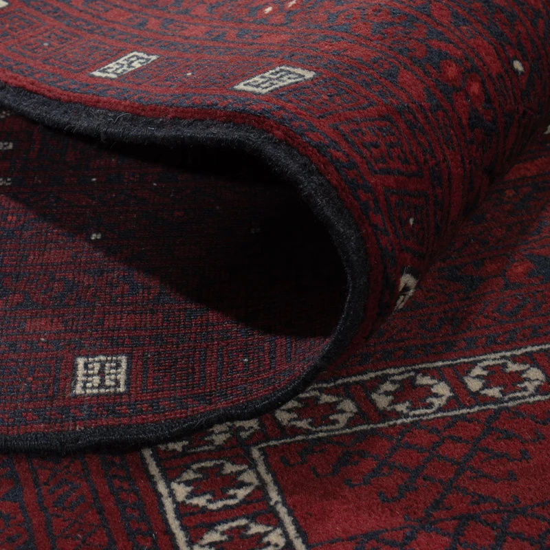 Afghan Teppich 157x246cm - Orientteppich - dunkelrot