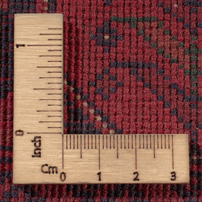 Afghan Teppich 198x290cm - Orientteppich - dunkelrot