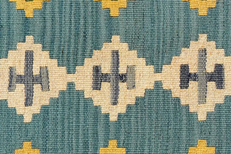 Kelim Gashgai · Handgewebt – Blau, 88x63 cm