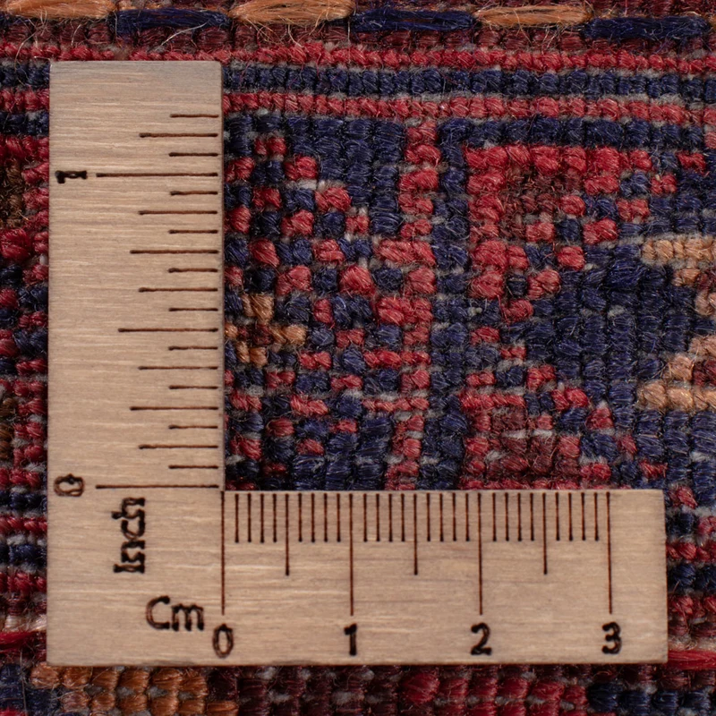 Kelim Afghan Teppich 159x196cm - dunkelrot