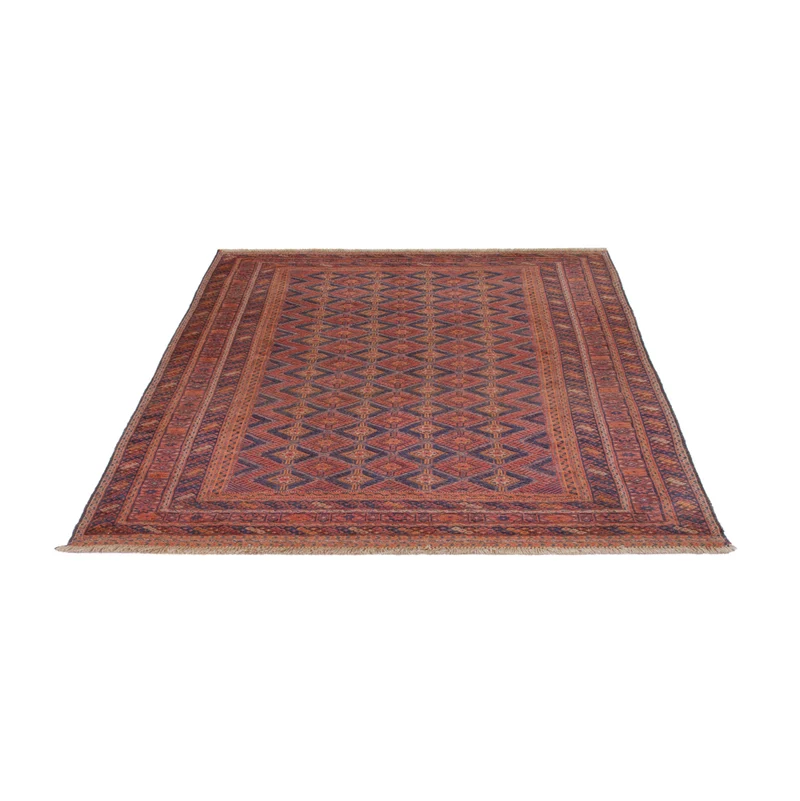 Kelim Afghan Teppich 148x210cm - dunkelrot