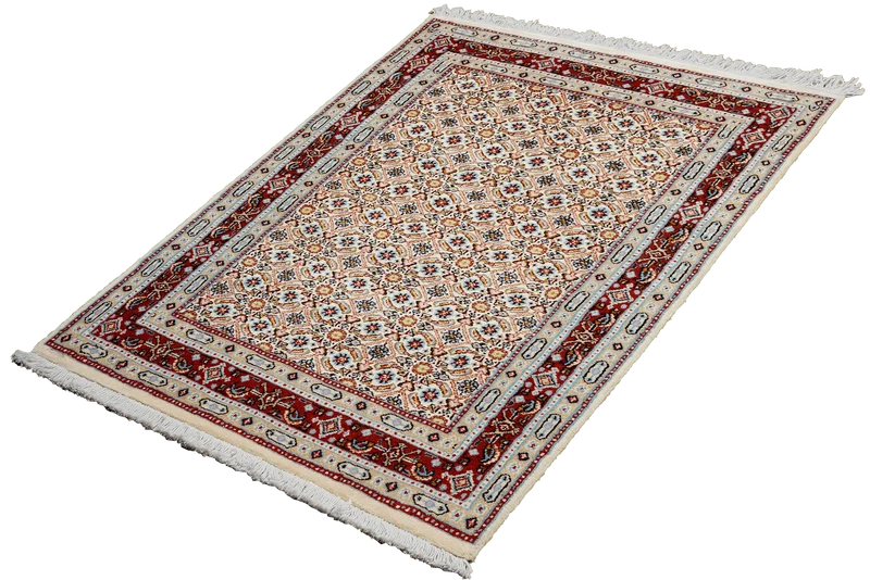 Moud Mahi · Handgeknüpft – Beige, 120x75 cm