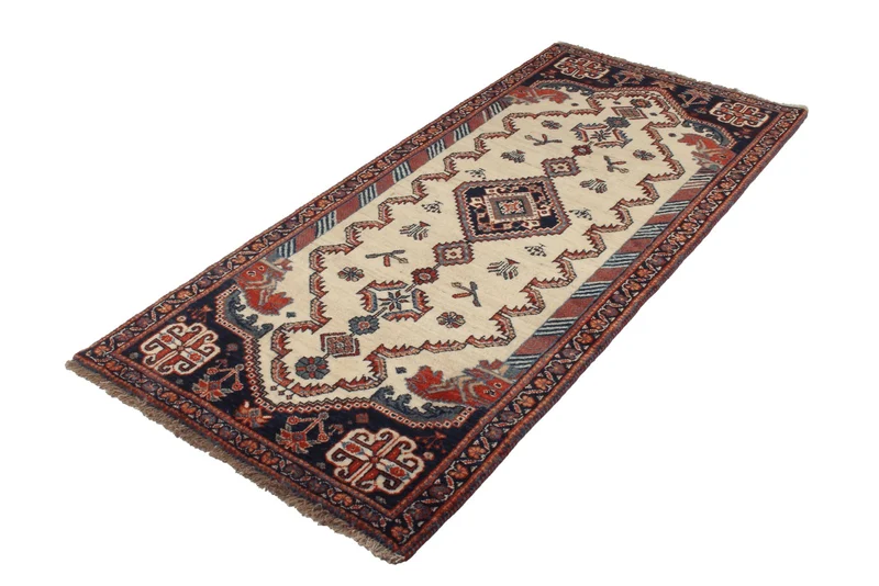 Kashkuli · Handgeknüpft – Beige, 195x87 cm