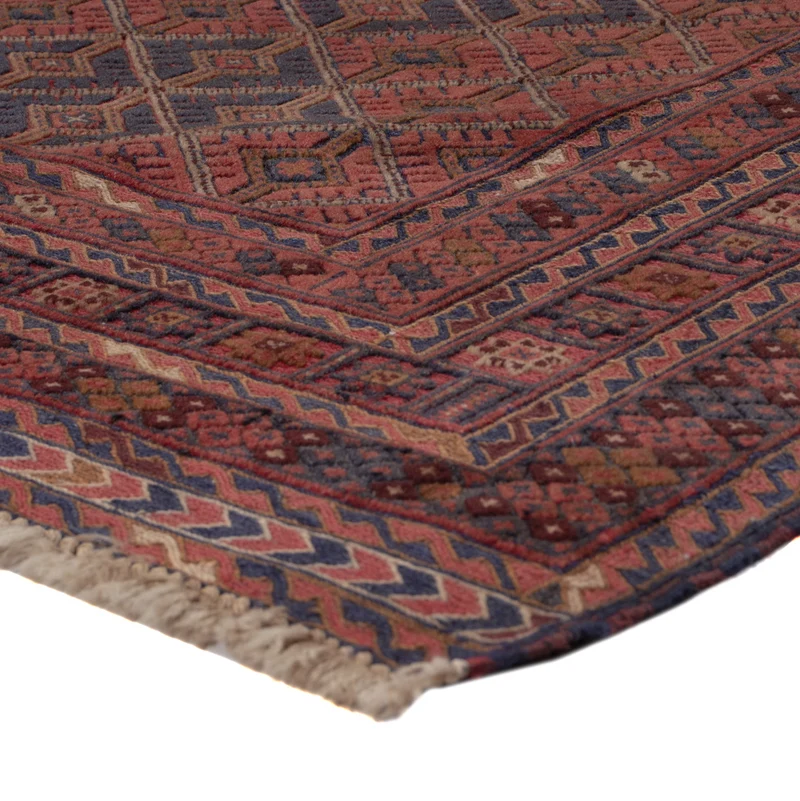 Kelim Afghan Teppich 154x193cm - dunkelrot