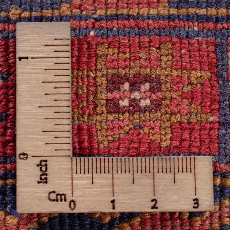 Kelim Afghan Teppich 154x193cm - dunkelrot