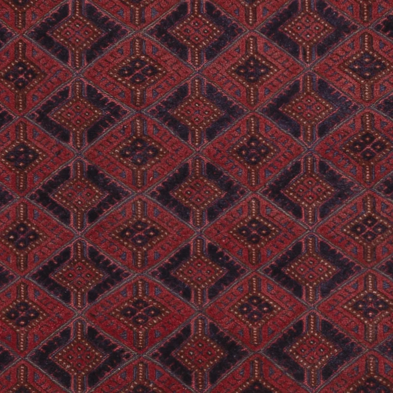 Kelim Afghan Teppich 146x200cm - dunkelrot