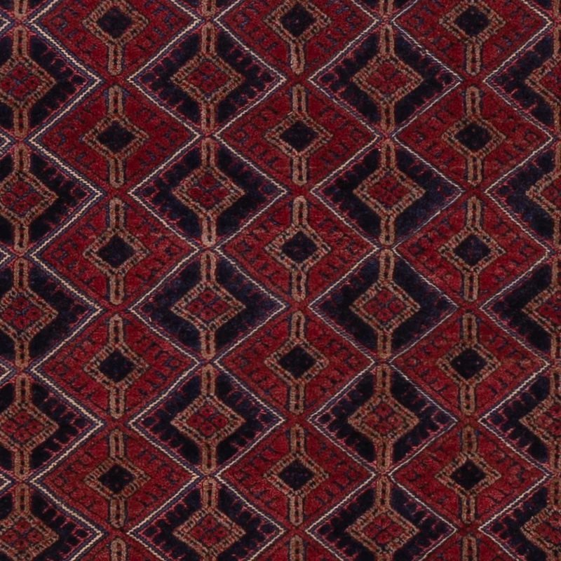 Kelim Afghan Teppich 153x190cm - dunkelrot
