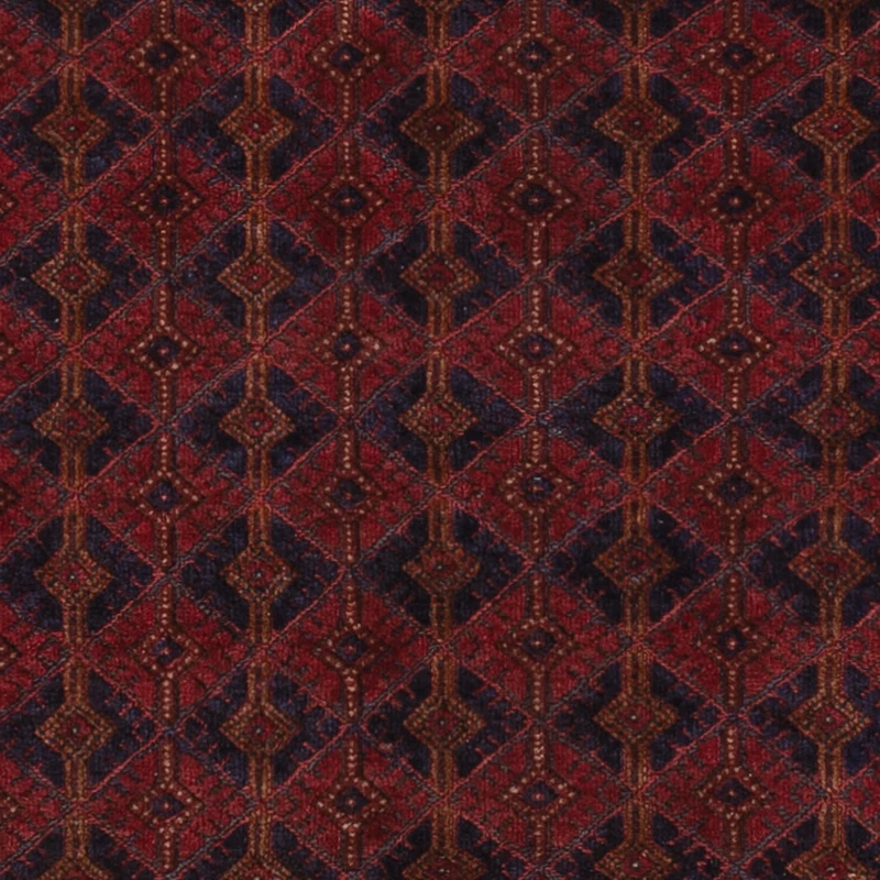 Kelim Afghan Teppich 155x190cm - dunkelrot
