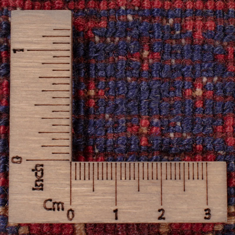 Kelim Afghan Teppich 155x190cm - dunkelrot