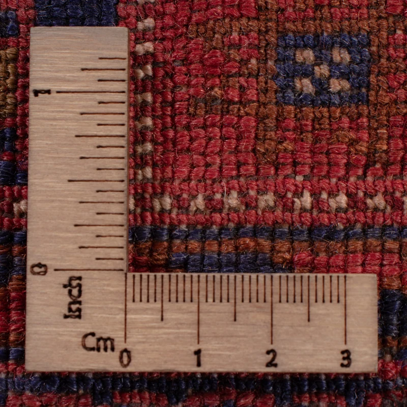 Kelim Afghan Teppich 152x194cm - dunkelrot