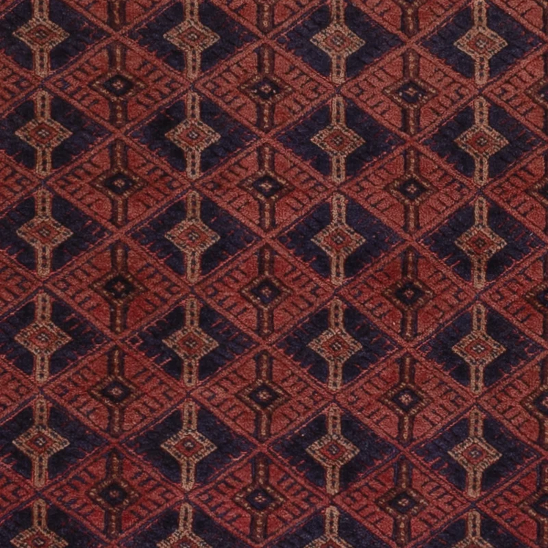 Kelim Afghan Teppich 152x193cm - dunkelrot