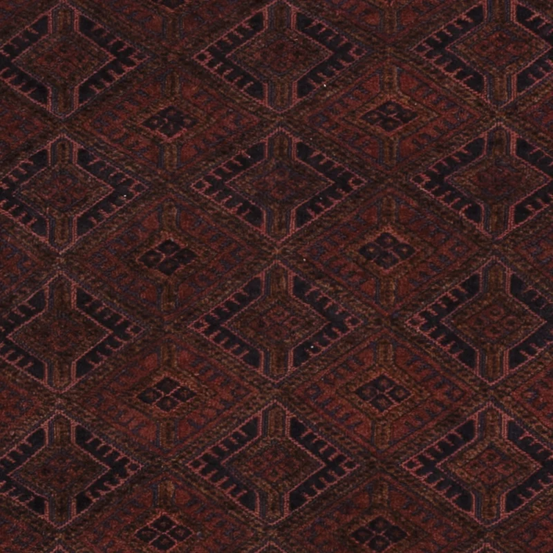 Kelim Afghan Teppich 156x189cm - dunkelrot