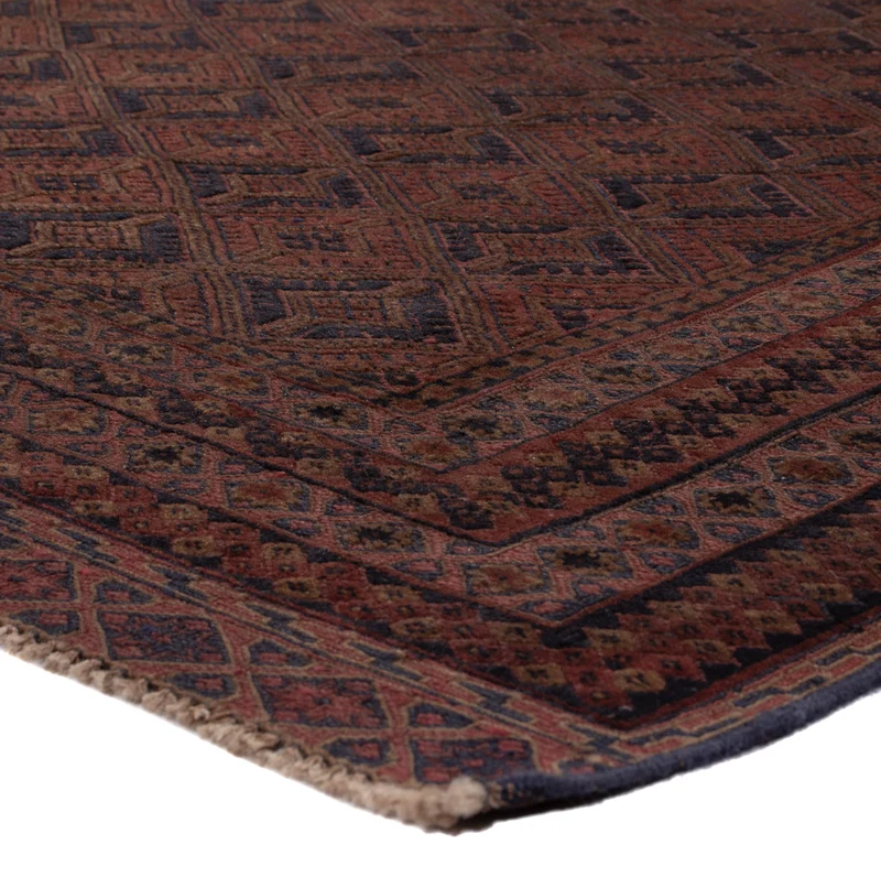 Kelim Afghan Teppich 156x189cm - dunkelrot